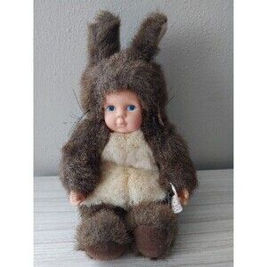 1998 Baby Squirrels By Anne Geddes Baby Doll approx. 10" Plush Stuffed